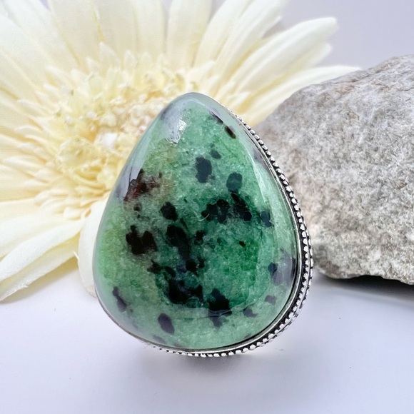 RUBY ZOISITE RING - Picture 4 of 10